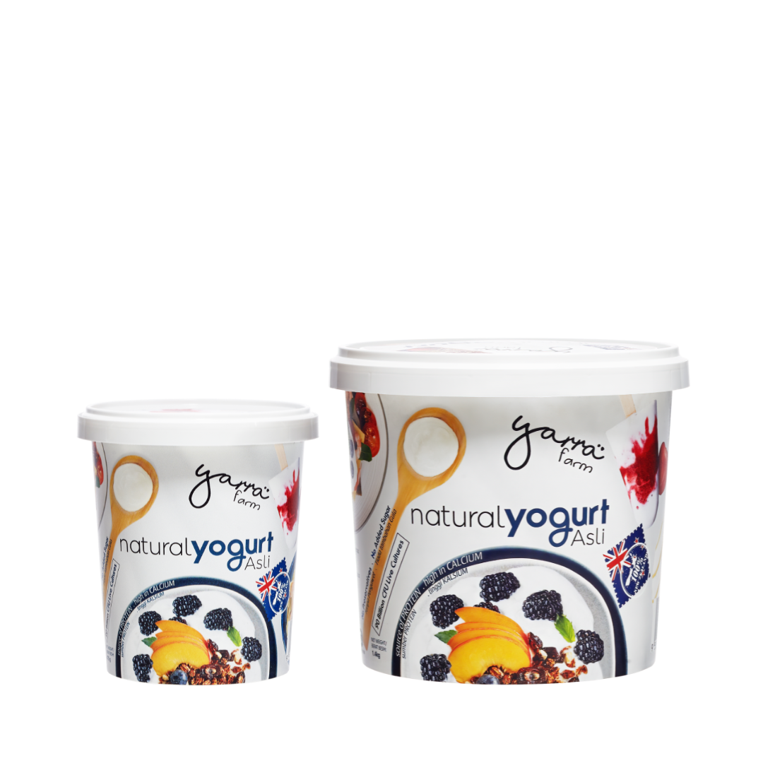 Yarra Natural Yogurt Family Front View